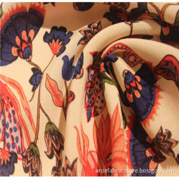 100% rayon voile-tryckt tyg för blyklädsel